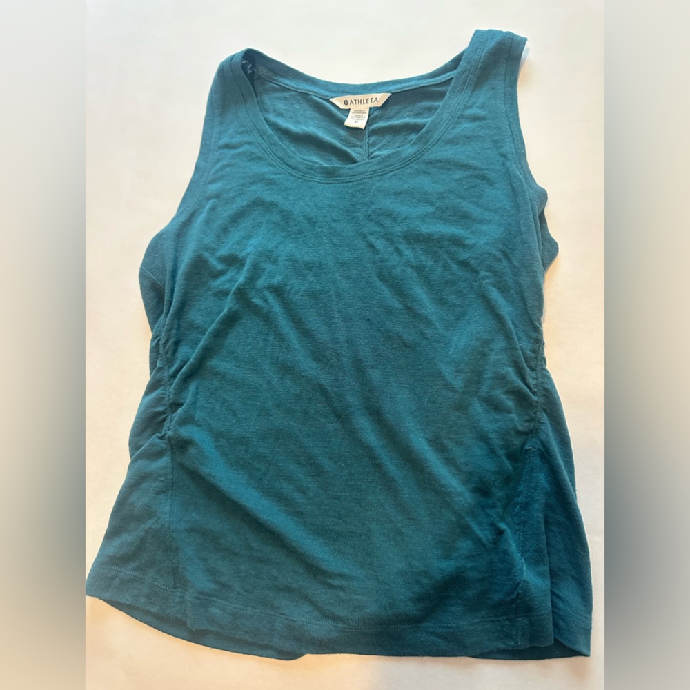 Athleta Teal Muscle Tank Top